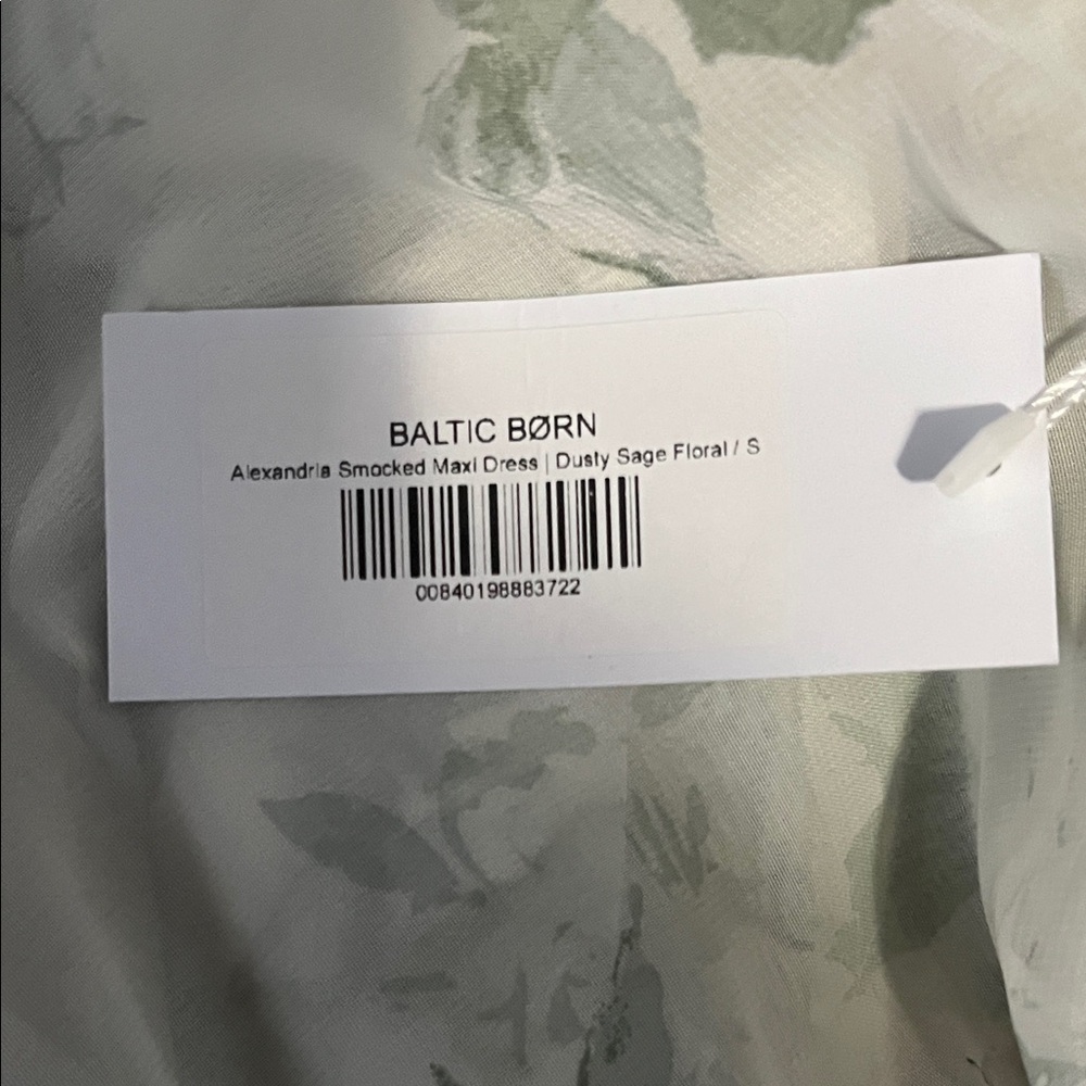 Baltic Born Sage Floral Maxi Dress with V-Neck - Picture 10 of 10